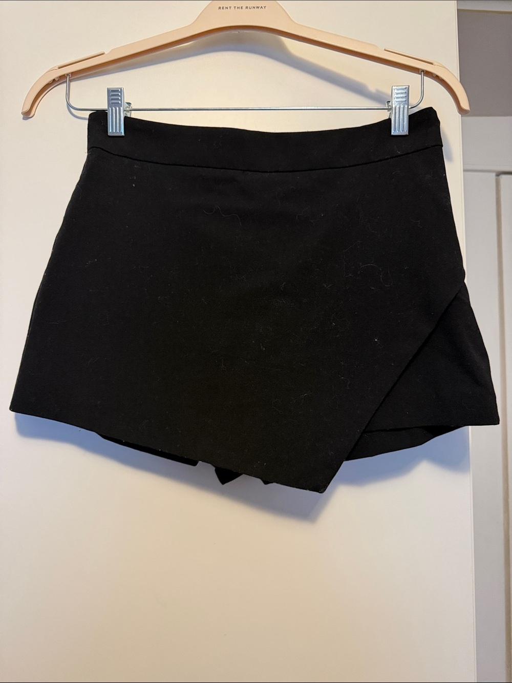 Black Asymmetric Skort - Classic Women's Shorts
